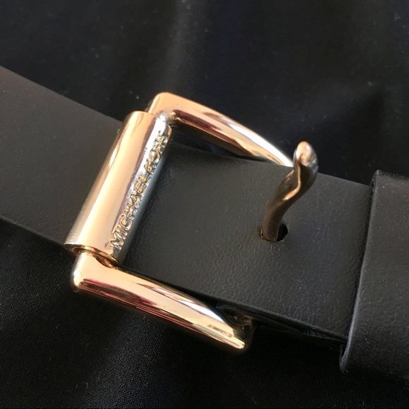 Michael Kors Black Cold Shoulder Dress w/ Belt - Picture 7 of 8